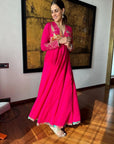 Nadira Magenta Genelia D'Souza Anarkali Set