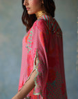 Gul Bright Pink Cutwork Sleeve Kurta Set