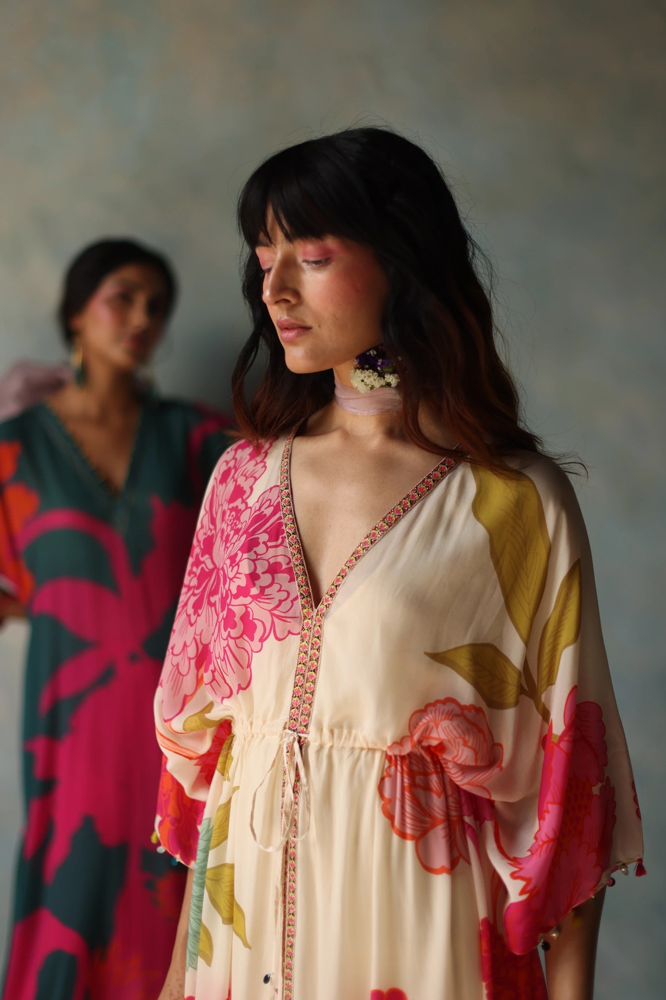 Gul Ivory Kaftan Dress