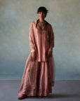 Gul Pastel Pink Silk Sharara Set