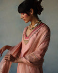 Gul Pastel Pink Silk Sharara Set