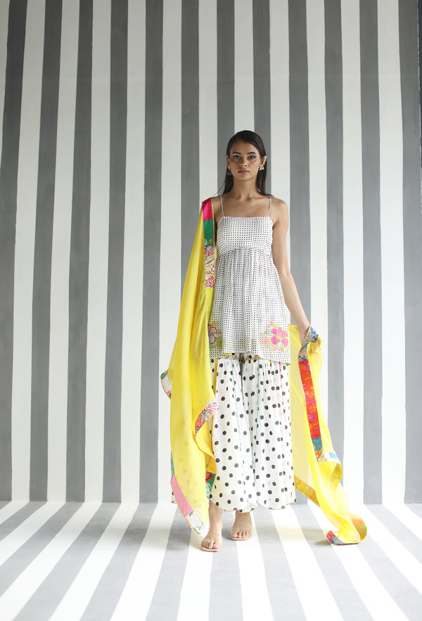 Love To Dot Line Gharara Set