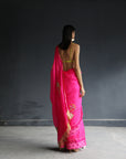 Love To Dot Hot Pink Floral Kota Sari