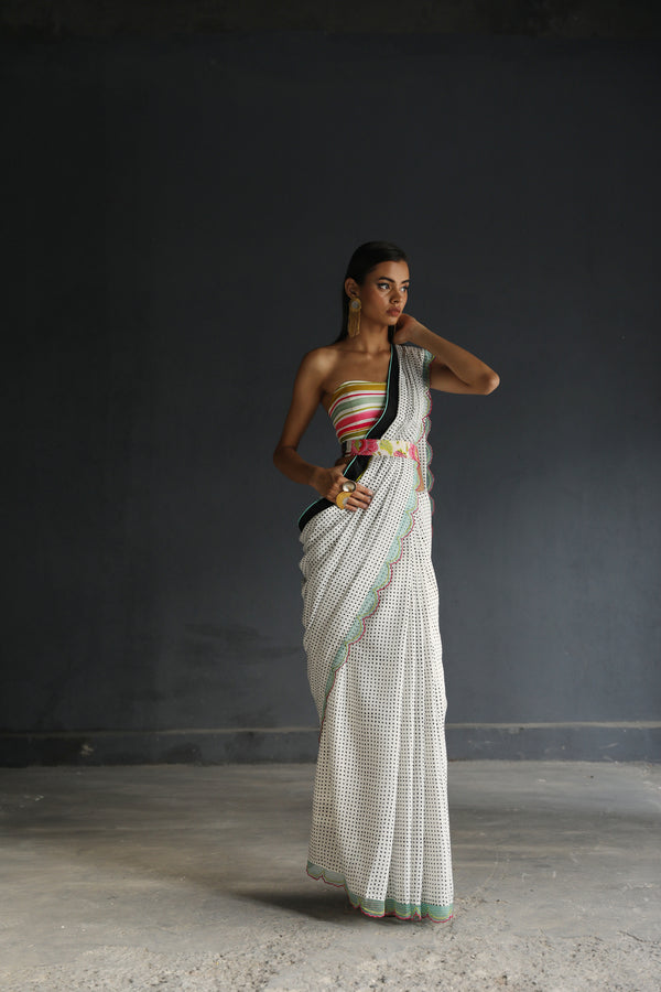 Love To Dot Polka Sari