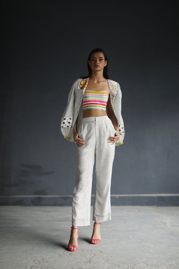 Love To Dot  Blazer Set