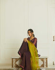 Purple - Green Organza Payala Gharara Set