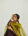 Purple - Green Organza Payala Gharara Set