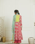 Powder Blue Check Jaal Dupatta