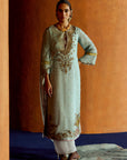 Mastani Powder Blue Organza Kurta Set