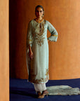 Mastani Powder Blue Organza Kurta Set