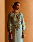 Mastani Powder Blue Organza Kurta Set