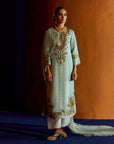 Mastani Powder Blue Organza Kurta Set