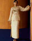 Mastani Ivory Tissue Skirt Set