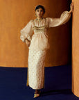 Mastani Ivory Tissue Skirt Set