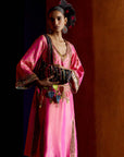 Mastani Hot Pink Tissue Choga Salwar Set