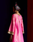 Mastani Hot Pink Tissue Choga Salwar Set