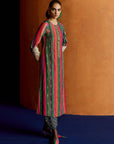 Mastani Pink Stripes Kurta Set