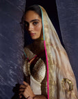 Mastani Ivory Tissue Tripti Gharara Set