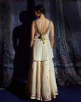 Mastani Ivory Tissue Tripti Gharara Set