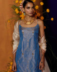 Mastani Blue Tissue Scallop Gharara Set
