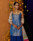Mastani Blue Tissue Scallop Gharara Set