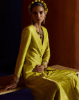 Mastani Yellow Blazer Sharara Set