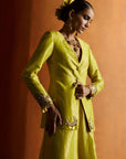 Mastani Yellow Blazer Sharara Set