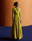 Mastani Yellow Blazer Sharara Set