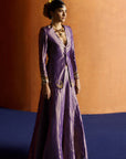 Mastani Purple Blazer Sharara Set