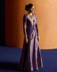 Mastani Purple Blazer Sharara Set