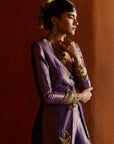 Mastani Purple Blazer Sharara Set