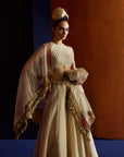 Mastani Ivory Maheen Tissue Lehenga Set