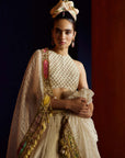 Mastani Ivory Maheen Tissue Lehenga Set