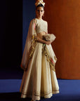 Mastani Ivory Maheen Tissue Lehenga Set