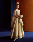 Mastani Ivory Maheen Tissue Lehenga Set