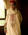 Nisbat Ivory Silk Dori Kurta Set