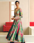 NILOUFER GREEN GULRANG ANARKALI SET