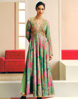 NILOUFER GREEN GULRANG ANARKALI SET