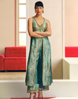 NILOUFER POWDER BLUE TISSUE GULRANG KURTA SET
