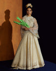 Mastani Ivory Maheen Tissue Lehenga Set