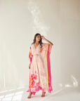 Pastel Pink Belt Kaftan