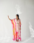 Pastel Pink Belt Kaftan