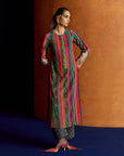 Mastani Pink Stripes Kurta Set