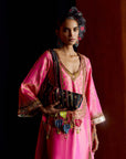 Mastani Hot Pink Tissue Choga Salwar Set