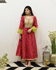 EXCLUSIVE EDIT SHADOW PRINT MIRROR YOKE KURTA SET