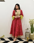 EXCLUSIVE EDIT SHADOW PRINT MIRROR YOKE KURTA SET