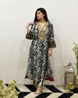 EXCLUSIVE EDIT SHADOW PRINT BOX PLEAT KURTA SET