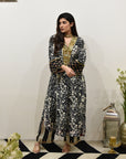 EXCLUSIVE EDIT SHADOW PRINT BOX PLEAT KURTA SET