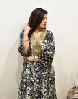 EXCLUSIVE EDIT SHADOW PRINT BOX PLEAT KURTA SET