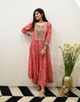 EXCLUSIVE EDIT SHADOW PRINT HIGHLIGHT YOKE KURTA SET
